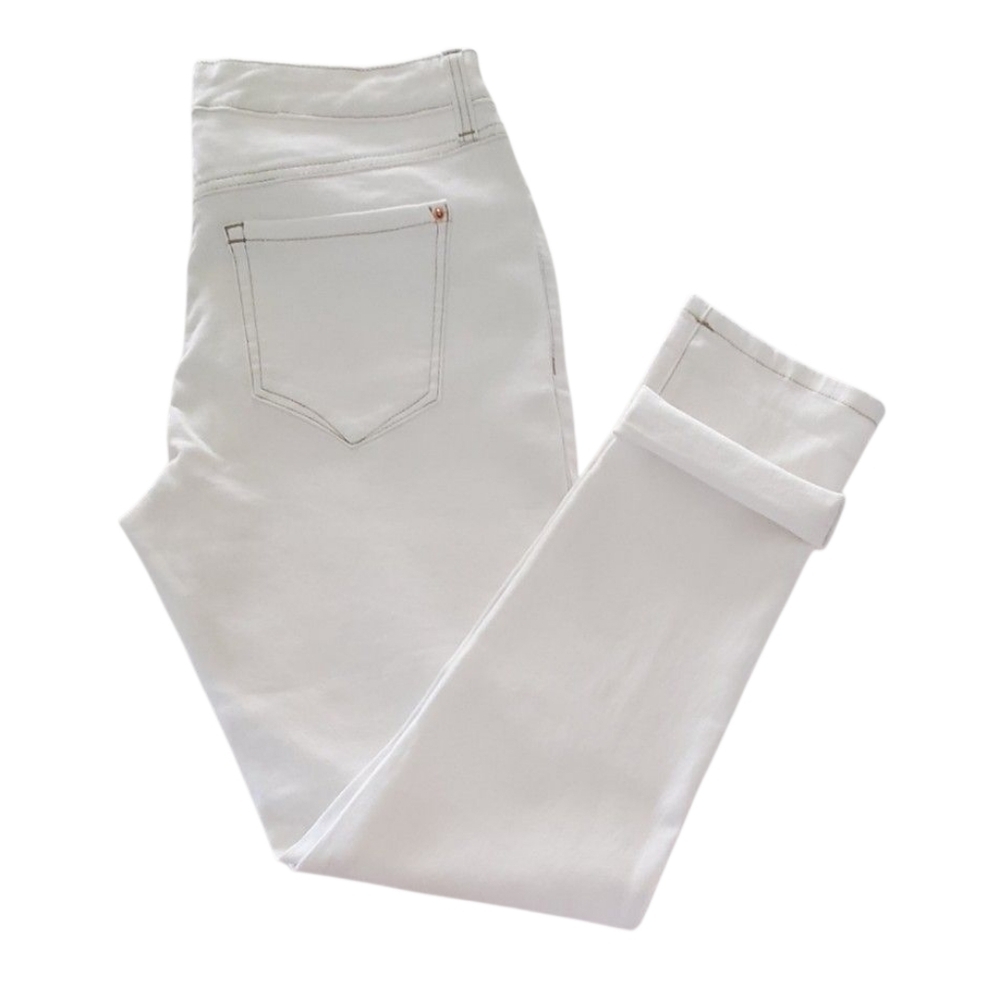 INC International Concepts Womens White Boyfriend Straight Leg Jeans Size 8/29 - Picture 7 of 8